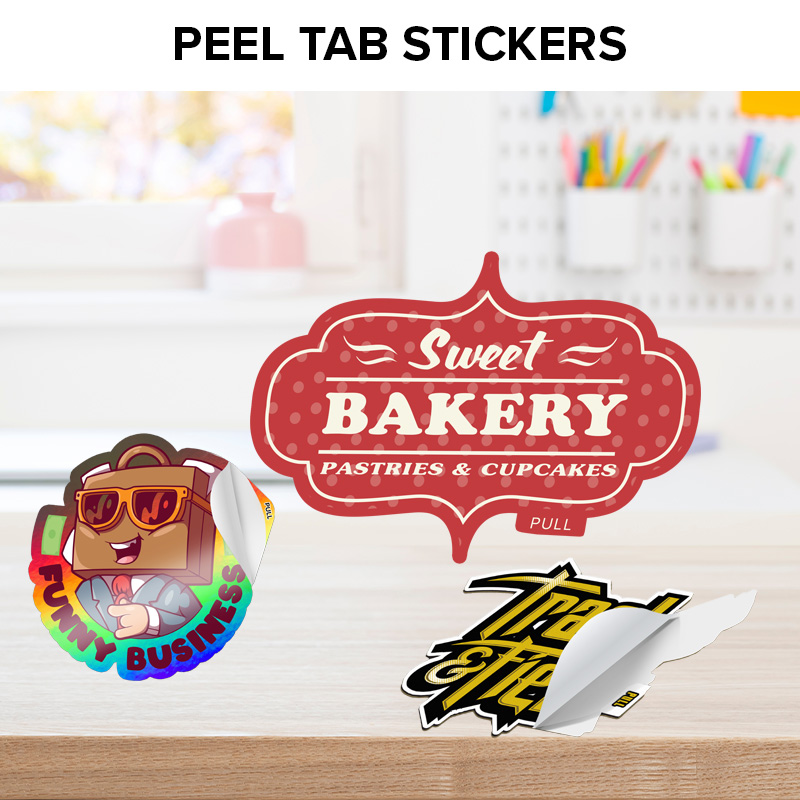 PEEL TAB STICKERS